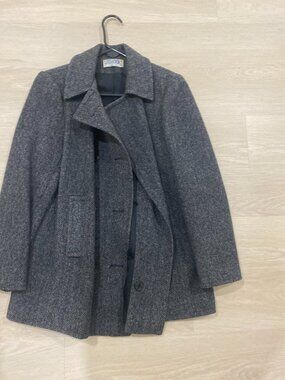 Title: Vintage J.G. Hook 100% Pure Wool Herringbone Peacoat Made in USA Medium